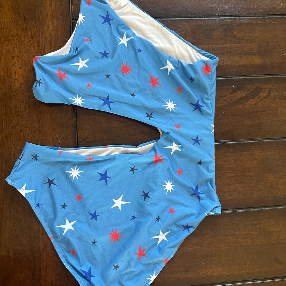 Beach Riot Blue and White One Piece Swimsuit - Picture 3 of 4